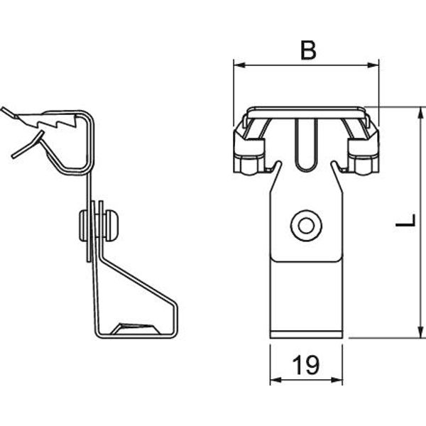 BCTR 4-8 M10 Beam clamp with threaded rod M10 4-8mm image 2