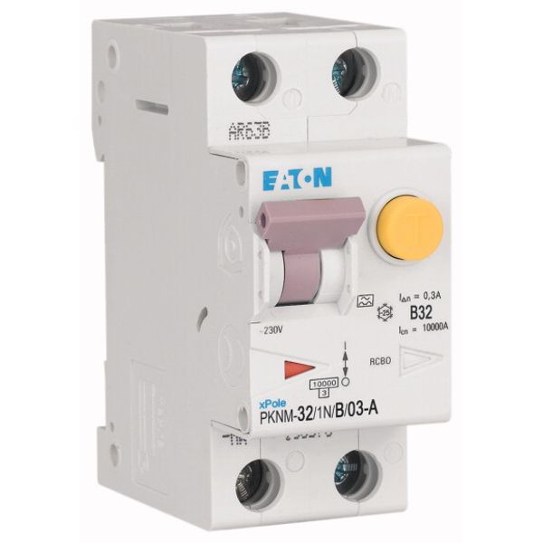 RCD/MCB combination, 32 A, 300 mA, MCB trip characteristic: B, 1p+N, RCD trip characteristic: A image 4