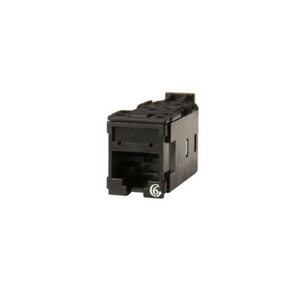 Premium High-Density Jack (HDJ) RJ45 connectors category 6 UTP clarity black (set of 20) image 1