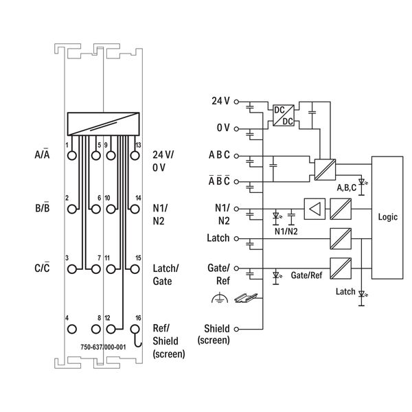 Incremental encoder interface 24 VDC Differential input light gray image 5