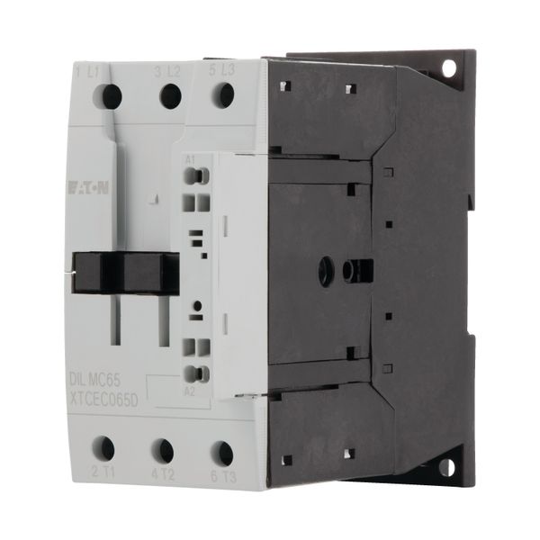 Contactor, 3 pole, 380 V 400 V 30 kW, RDC 24: 24 - 27 V DC, DC operation, Spring-loaded terminals image 12