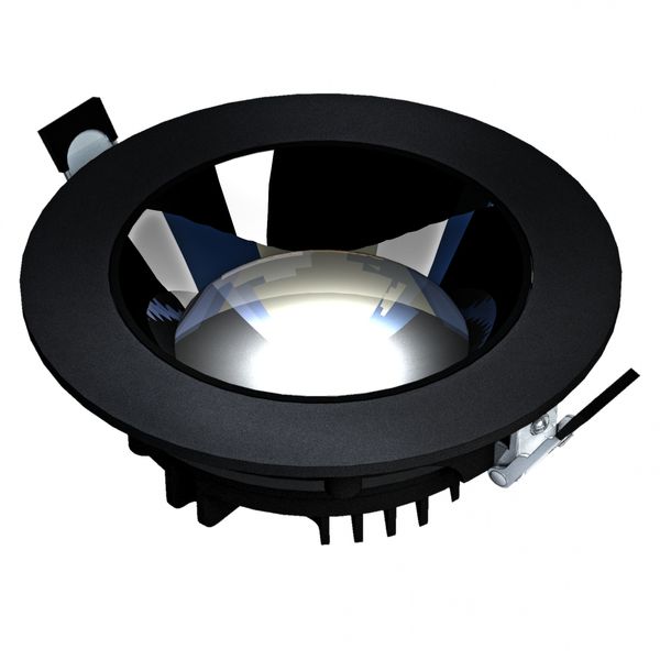 MIRROR - MODEL XL - RECESSED DOWNLIGHT, ADJ. DIRECTION 30W 30DEG 220X70 MM, BLACK image 1