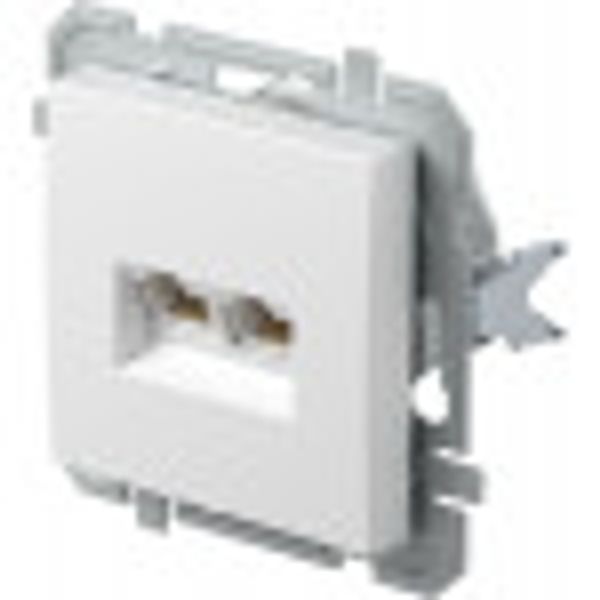 SOCKET CAT6S KS DOUBLE 2x RJ45 8/8 SLIM PW XO 4417000 image 2