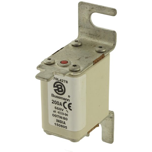 Fuse-link, high speed, 200 A, AC 660 V, Size 00, 30 x 67 x 100 mm, aR, IEC, single indicator image 16