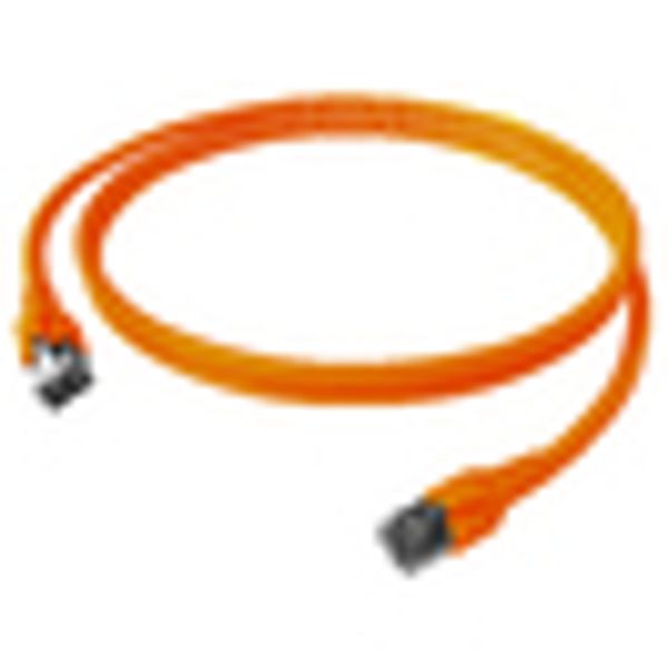 Patchcord RJ45 shielded Cat.6a 10GB, LS0H, orange,   3.0m image 4