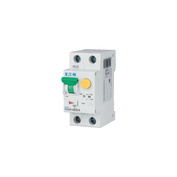 RCD/MCB combination, 6 A, 300 mA, MCB trip characteristic: B, 1p+N, RCD trip characteristic: A image 24