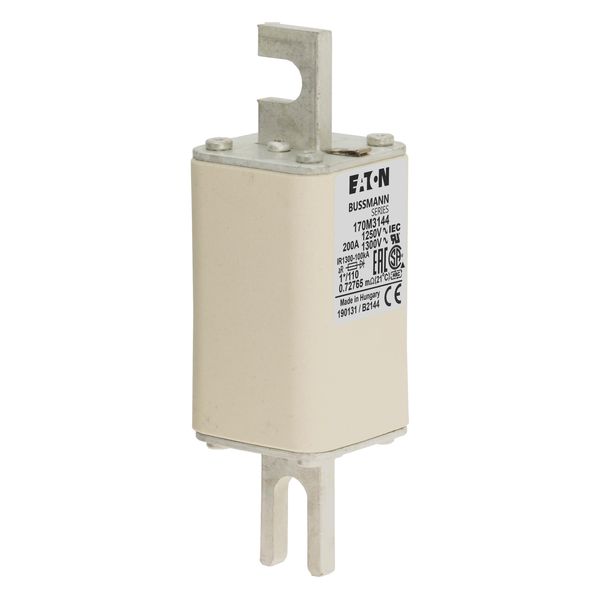 Fuse-link, high speed, 200 A, AC 1250 V, compact size 1, 45 x 45 x 138 mm, aR, DIN, IEC, single indicator image 18