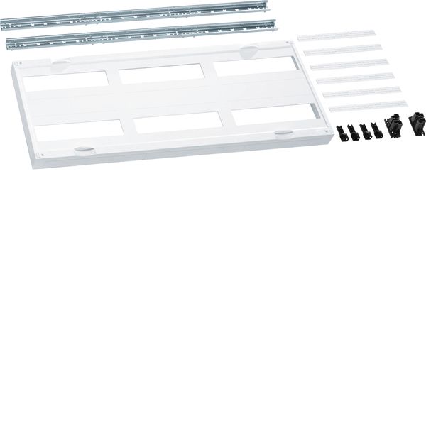 Assembly unit,universN,300x750mm,for modular devices, horizontal,6x12m image 1