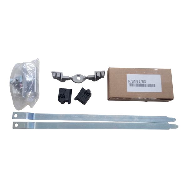 Kit for XL³800 IP55 door with pin, lock, door handles, metal cable guide and accessories image 1