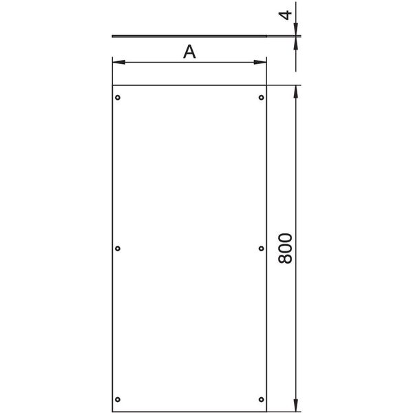 OKA D 600 Mounting lid blank 800x600x4 image 2