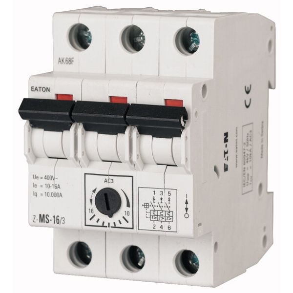 Motor-Protective Circuit-Breakers, 0, 63-1A, 3p image 1