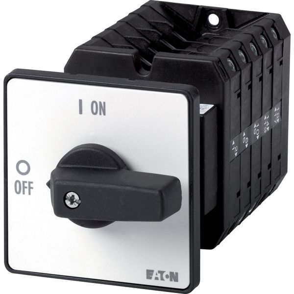 Step switches, T5B, 63 A, rear mounting, 5 contact unit(s), Contacts: 9, 45 °, maintained, With 0 (Off) position, 0-3, Design number 8281 image 4