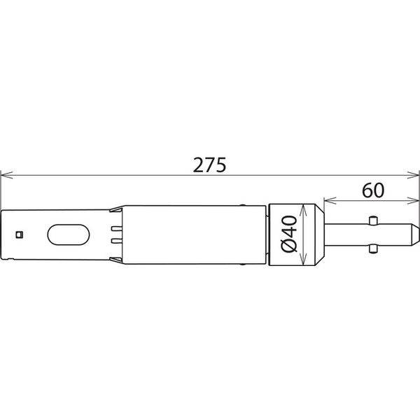 Adapter f. extension handle with STK f. shaft / T pin image 2