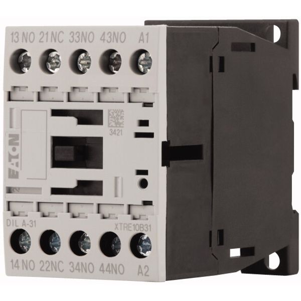 Contactor relay, 220 V 50/60 Hz, 3 N/O, 1 NC, Screw terminals, AC operation image 3