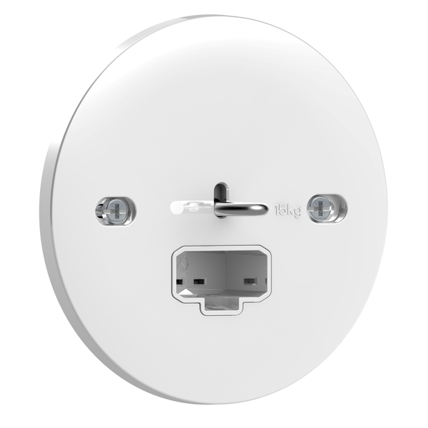 Exxact luminaire outlet DCL flush for ceiling screwless earthed white BP image 4