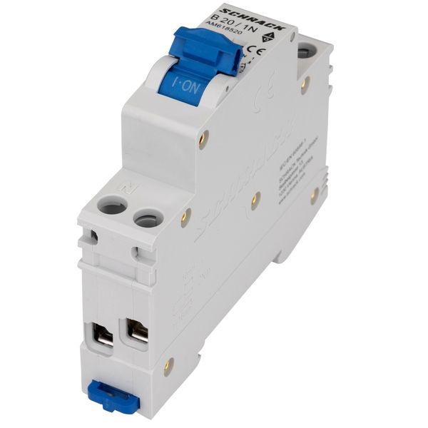 Miniature Circuit Breaker (MCB) AMPARO 6kA, B 20A, 1+N, 1MW image 5