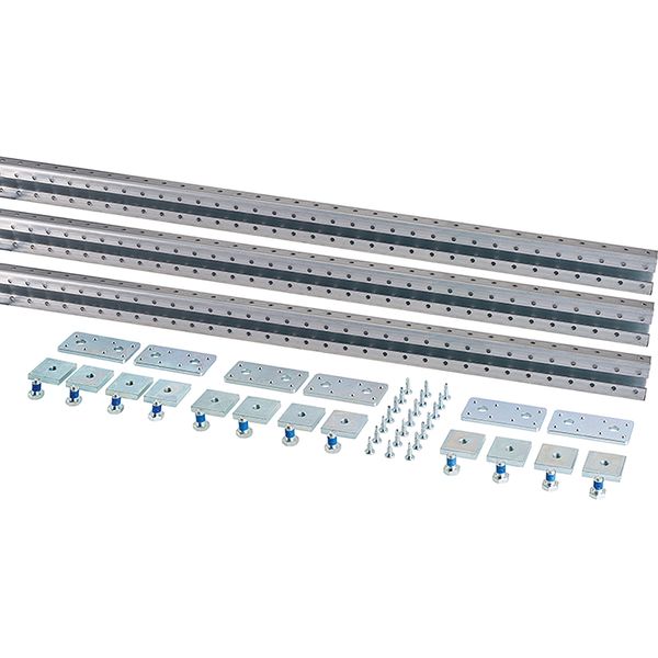 Mi U profile Mounting rail L=3x 2000 mm + rail connectors and screws image 2