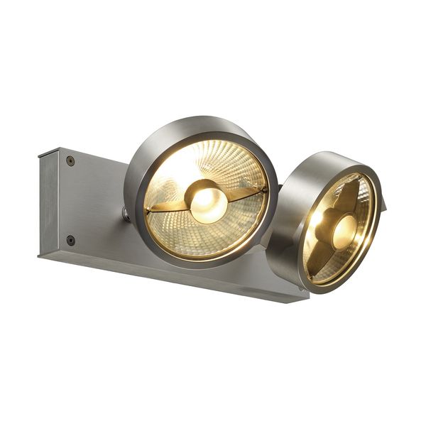 KALU 2 QPAR ceiling light, alu brushed. ES111, max. 2x75W image 2