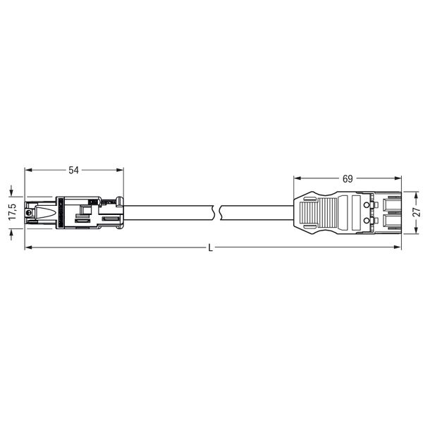 pre-assembled adapter cable B2ca Socket/plug MIDI brown image 8