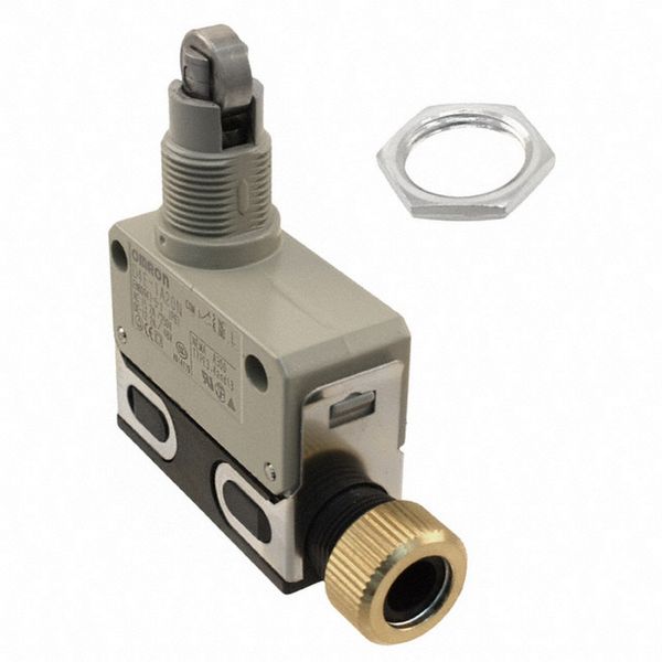 Limit switch, slim sealed, screw terminal, general purpose, roller plu D4EN0003H image 3