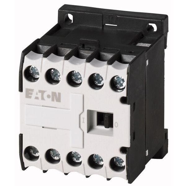 Contactor relay, 110 V 50/60 Hz, N/O = Normally open: 3 N/O, N/C = Normally closed: 1 NC, Screw terminals, AC operation image 1