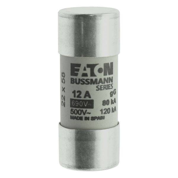 Fuse-link, LV, 12 A, AC 690 V, 22 x 58 mm, gL/gG, IEC image 7