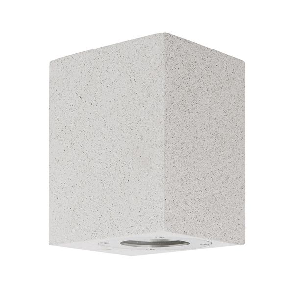 White Sandstone Glass Diffuser LED GU10 1x7 Watt IP65 100-240 Volt Bulb Excluded Light Down L: 8.6 W: 10 H: 12 cm image 1