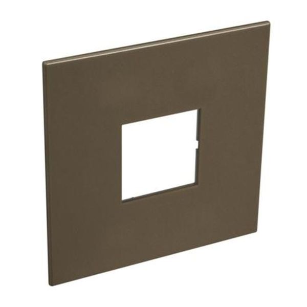 Arteor™ - American and South African standard plate square version 2 modules for 4''x4'' box - Dark Bronze image 1