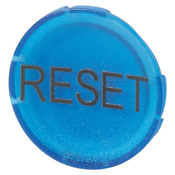 Button lens, flat blue, RESET image 2