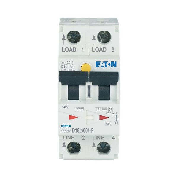 Digital RCD/MCB combination, 16 A, 10 mA, MCB trip characteristic: D, 2p, RCD trip characteristic: F image 6