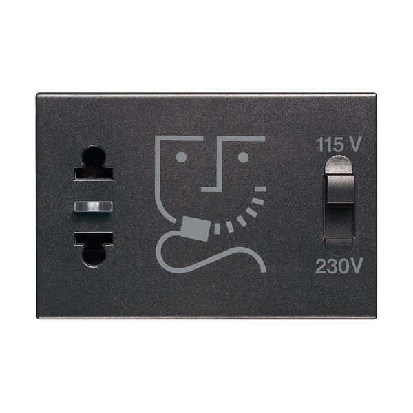 CLASSIA - SHAVER SOCKET BLACK 230V image 1