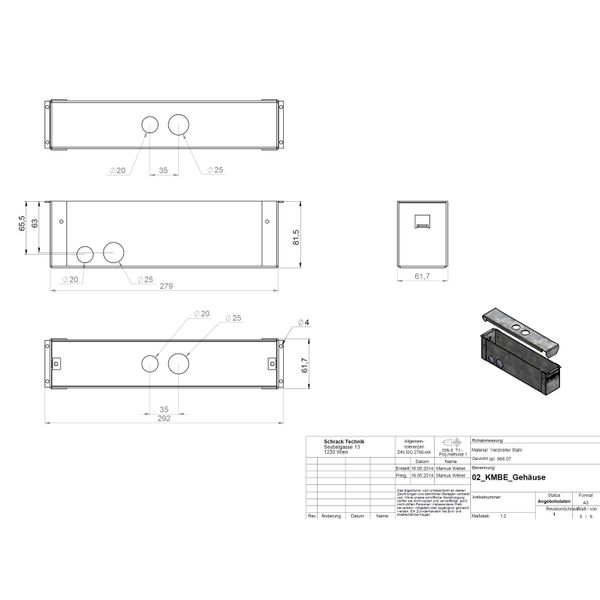 Concrete plaster box f. emergency luminaire Design KMB,KS,KM image 2