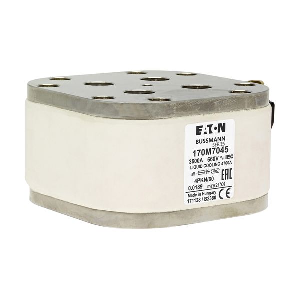 Fuse-link, high speed, 3500 A, AC 660 V, size 4, 120 x 105 x 59 mm, aR, IEC, single indicator image 18