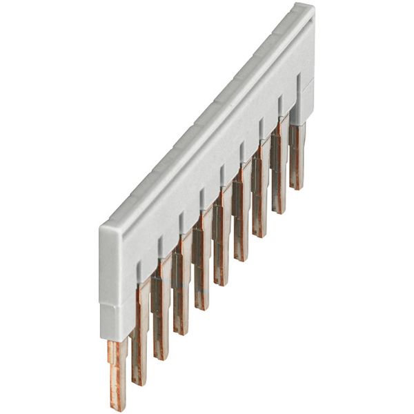 PLUG-IN BRIDGE, 10POINTS FOR 4MM² TERMINAL BLOCKS, GREY image 1