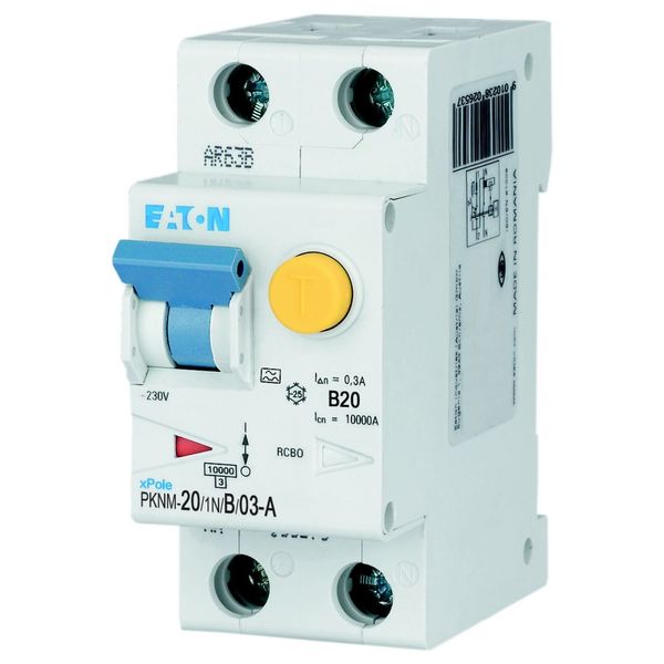 RCD/MCB combination, 20 A, 300 mA, MCB trip characteristic: B, 1p+N, RCD trip characteristic: A image 5