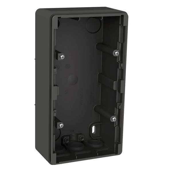 Exxact surface mounted box 2-gang high IP44 anthracite image 2