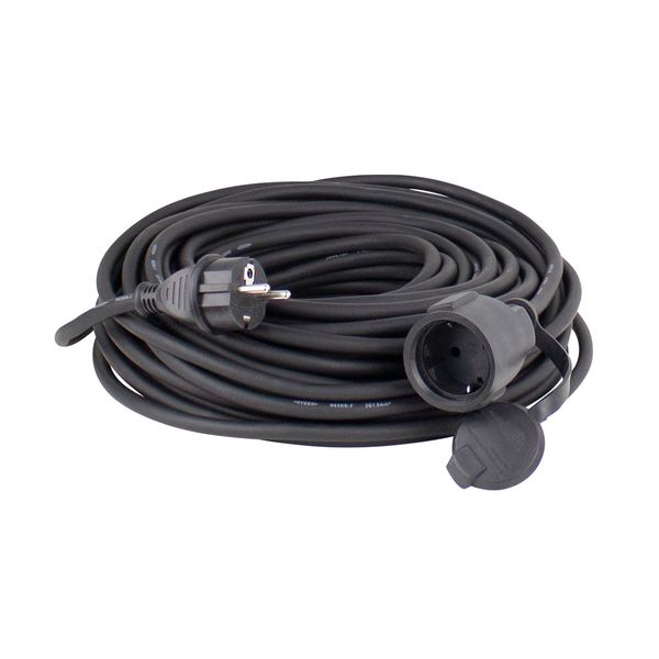 Neoprene rubber cable extension 50m H07RN-F 3G2,5 black packed in polybag with label image 1