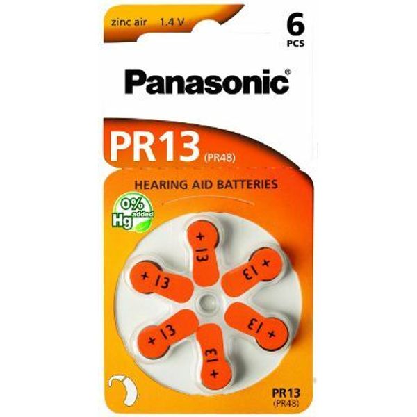 PANASONIC Zinc-Air PR13 BL6 image 1