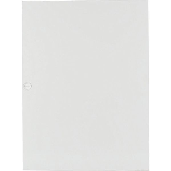 Flush mounted steel sheet door white, for 24MU per row, 2 rows image 2