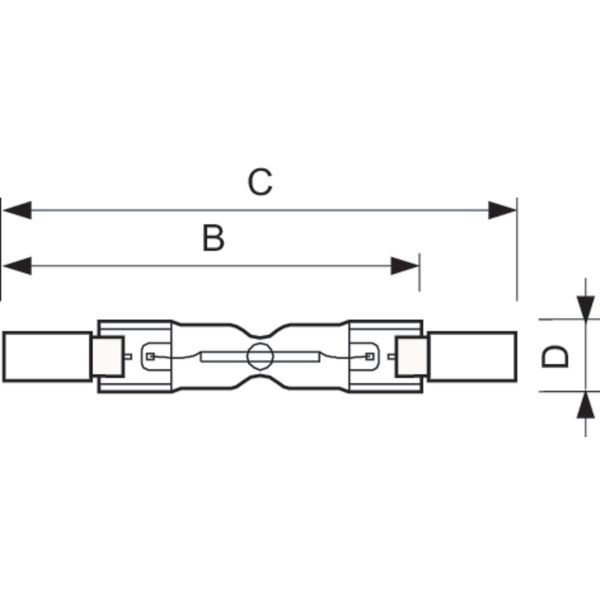 High voltage halogen lamp Philips Plusline 78mm 2y 48W R7s 230V 1BB image 4