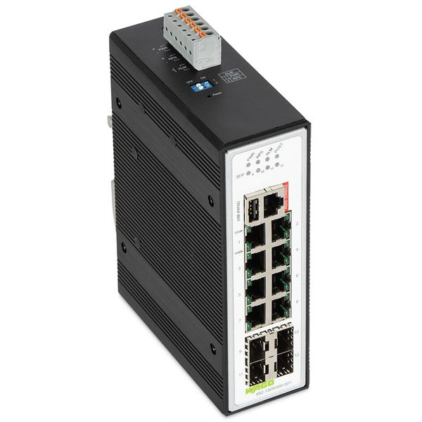 Industrial-Managed-Switch 8-Port 1000BASE-T 4-Slot 1000BASE-SX/LX blac image 2