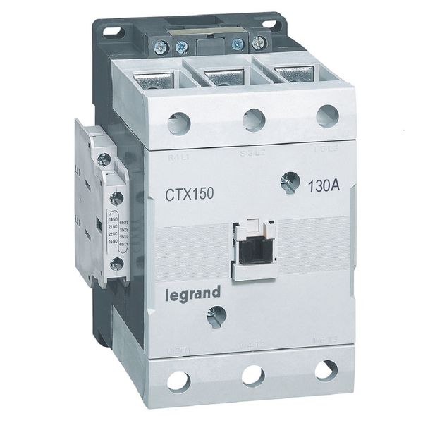 CTX CONTACTOR 3P 130A 2NO2NC 48V DC SCREW SZ6 image 1