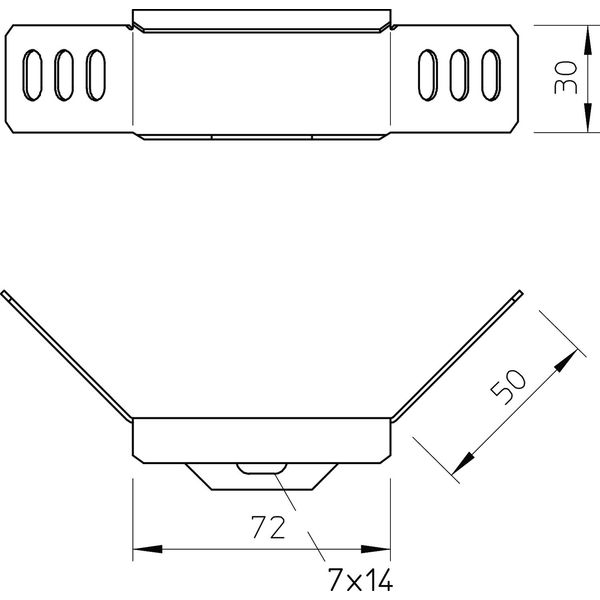 WKV 35 FS Angle connector for cable tray image 2