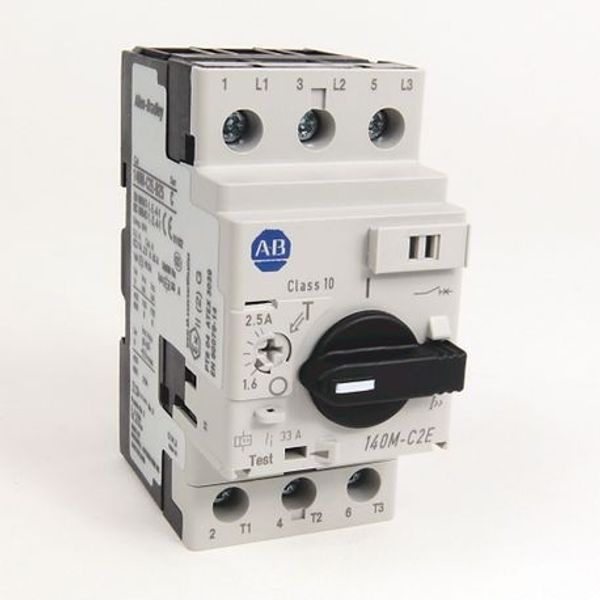 Allen-Bradley 140M-C2N-B10 Circuit-Breaker, Motor Circuit Protector, TheMaxRtgForMPCBs=630.0A, 1A, Frame Size C, Standard Breaking Capacity, No Bus Bar Mount, 1 A, NoKnob Adaptor Modification, for Thermal Overloads Std Mgntc Tr (Fxd at 13 x le) image 1