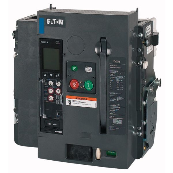 Circuit-breaker, 4 pole, 1600A, 42 kA, Selective operation, IEC, Withdrawable image 1