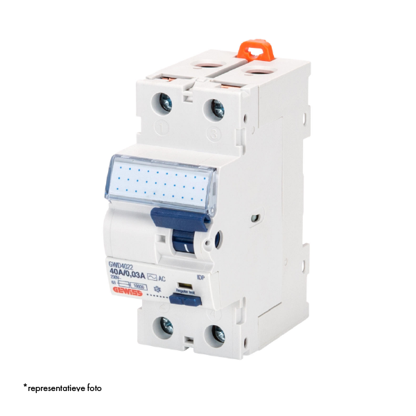 RESIDUAL CURRENT CIRCUIT BREAKER - IDP - 2P 40A TYPE A[IR] IMPULSE RESISTANT Idn=0,03A - 2 MODULES image 2