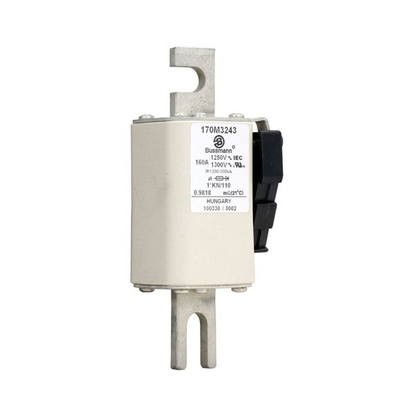 Fuse-link, high speed, 160 A, AC 1250 V, compact size 1, 45 x 58 x 138 mm, aR, DIN, IEC, type K indicator image 13