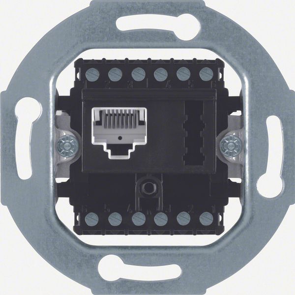 FCC/TAE soc. out. 8(6)pole/6 F + N cat.3, com-tech, black matt image 1