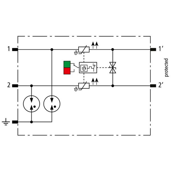 Combined arrester protection module for 1 pair BLITZDUCTORconnect with image 3