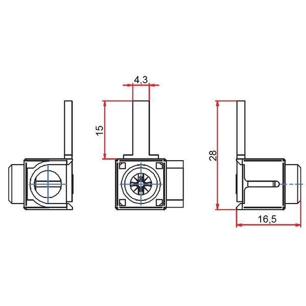 Connection Terminal, Pin, cross-wise, 6-25mmý, Short image 2